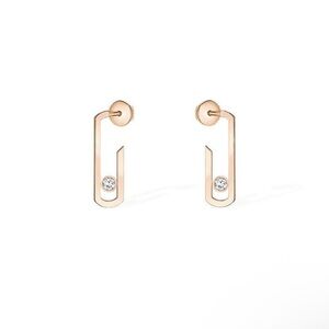 Messika Gold Earrings with Diamond Detail